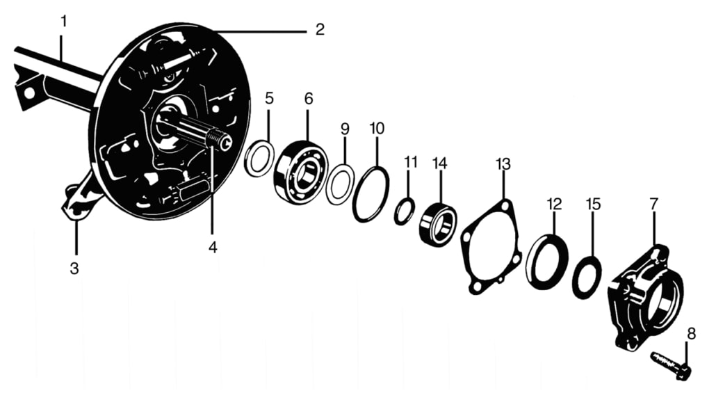 Rear Wheel Bearing Replacement Engle Cams for Volkswagen Beetle, Bus